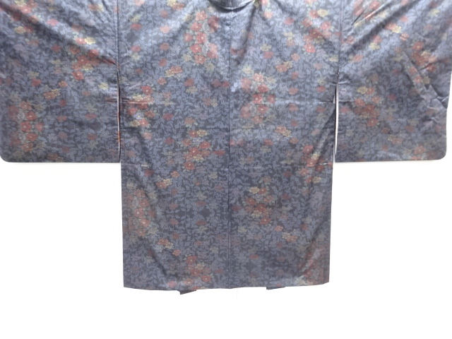 JAPANESE HAORI / DORO OSHIMA TSUMUGI / WOVEN FLOWER / 5MARUKI